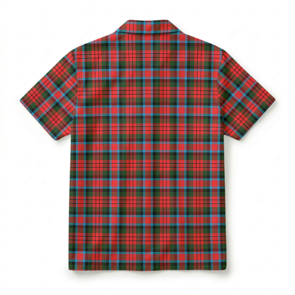 MacDuff Modern Tartan Crest Hawaiian Shirt