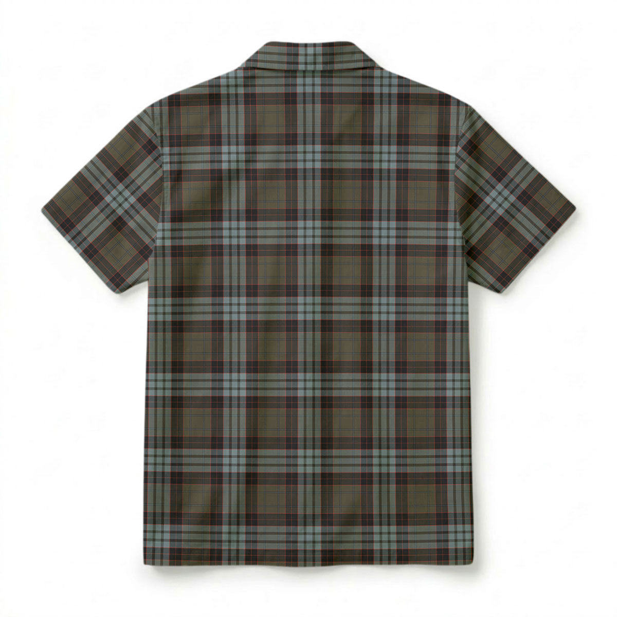Stewart Old Weathered Tartan Crest Hawaiian Shirt