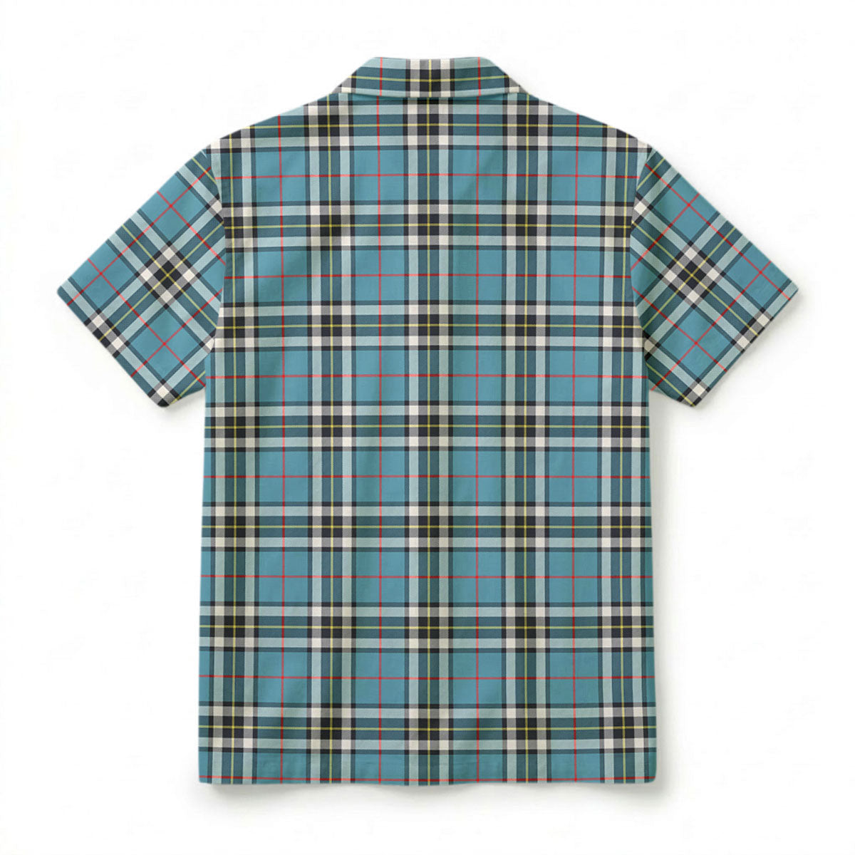 Thomson Blue Tartan Crest Hawaiian Shirt