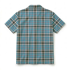 Thomson Blue Tartan Crest Hawaiian Shirt
