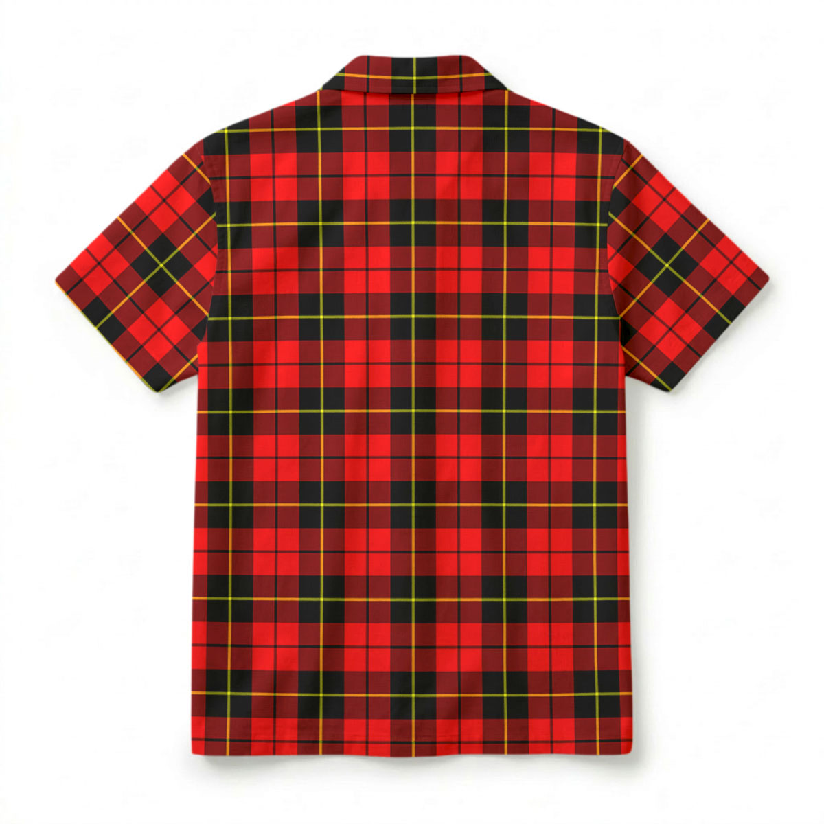 Wallace Hunting Red Tartan Crest Hawaiian Shirt