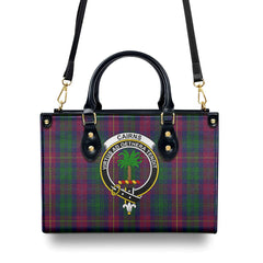 Cairns Tartan Crest Leather Handbag