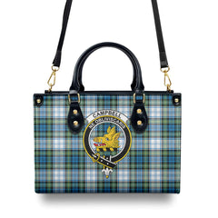 Campbell Dress Ancient Tartan Crest Leather Handbag