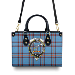 Elliot Ancient Tartan Crest Leather Handbag