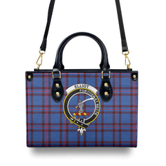 Elliot Modern Tartan Crest Leather Handbag