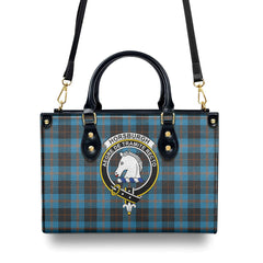 Horsburgh Tartan Crest Leather Handbag