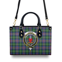 Logan Ancient Tartan Crest Leather Handbag