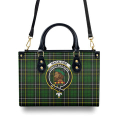 MacAlpine Modern Tartan Crest Leather Handbag