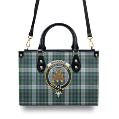 MacKenzie Dress Ancient Tartan Crest Leather Handbag