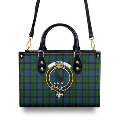 McKie Tartan Crest Leather Handbag