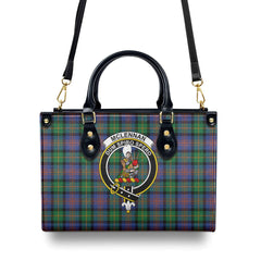 McLennan Ancient Tartan Crest Leather Handbag