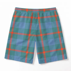 Agnew Ancient Tartan Crest Men's Beach Shorts