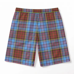 Anderson Modern Tartan Crest Men's Beach Shorts