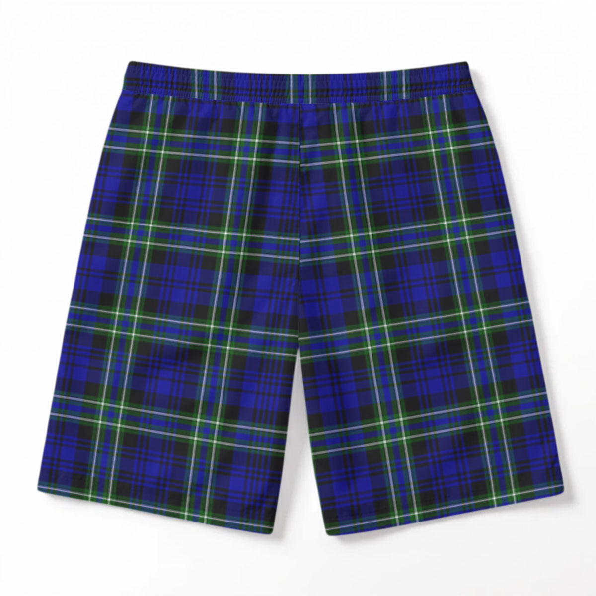 Arbuthnot Modern Tartan Crest Men's Beach Shorts