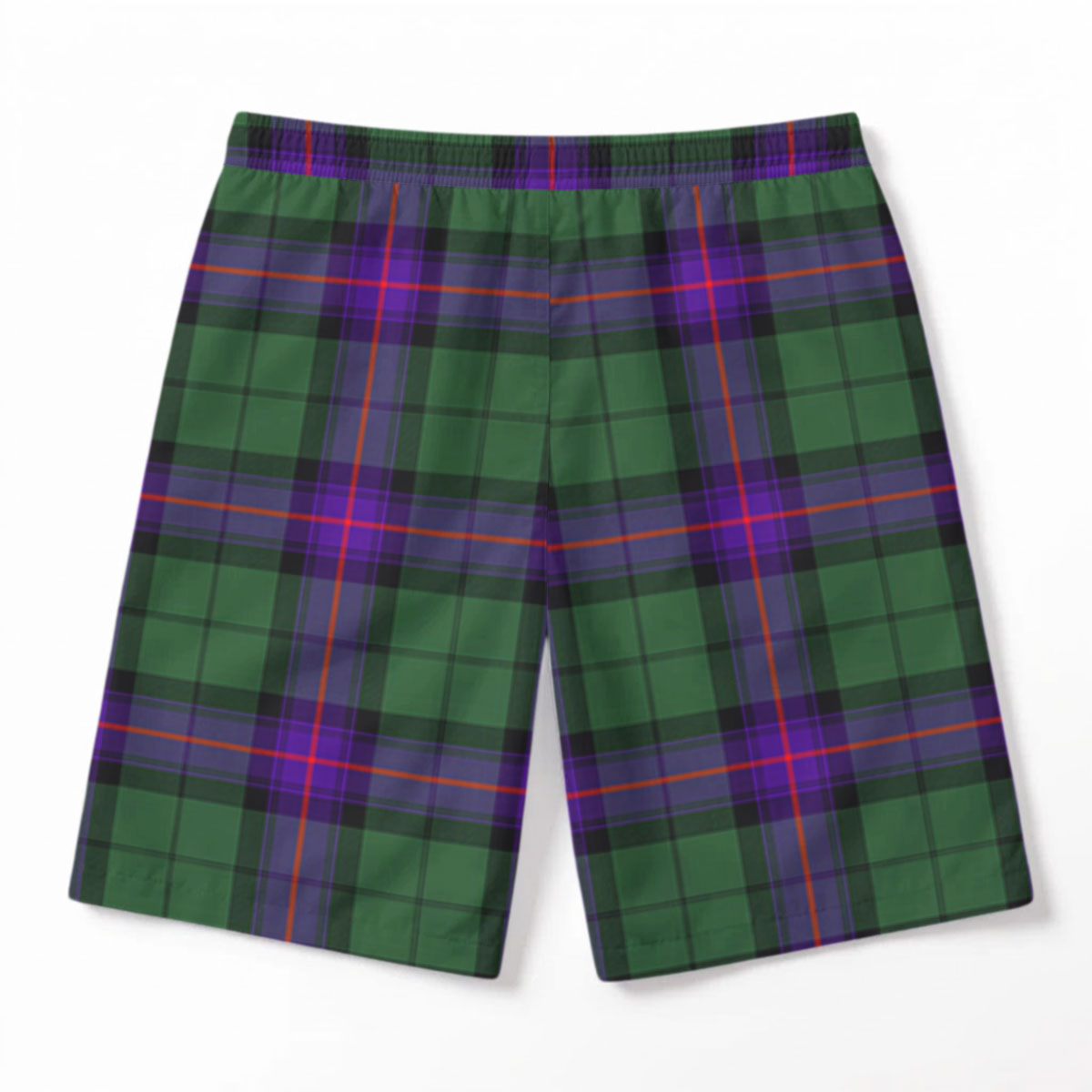 Armstrong Modern Tartan Crest Men's Beach Shorts