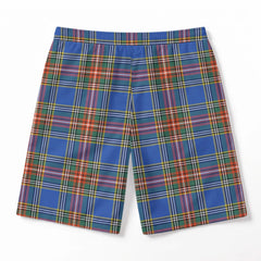 Bethune Ancient Tartan Crest Men's Beach Shorts