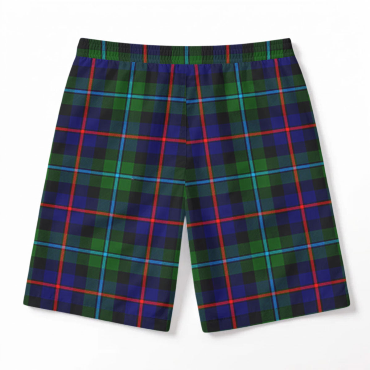 Calder (Calder-Campbell) Tartan Crest Men's Beach Shorts