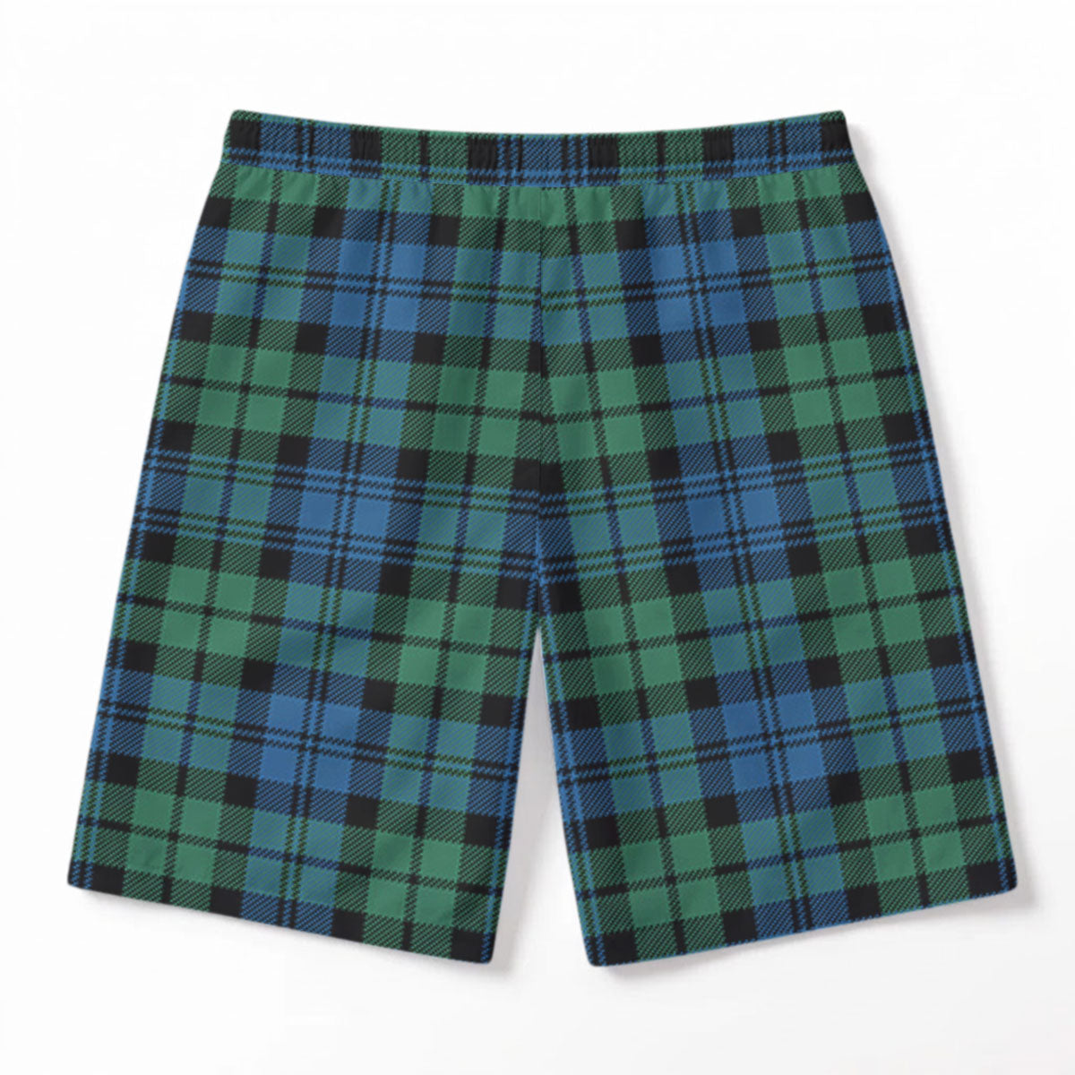 Campbell Ancient 02 Tartan Crest Men's Beach Shorts