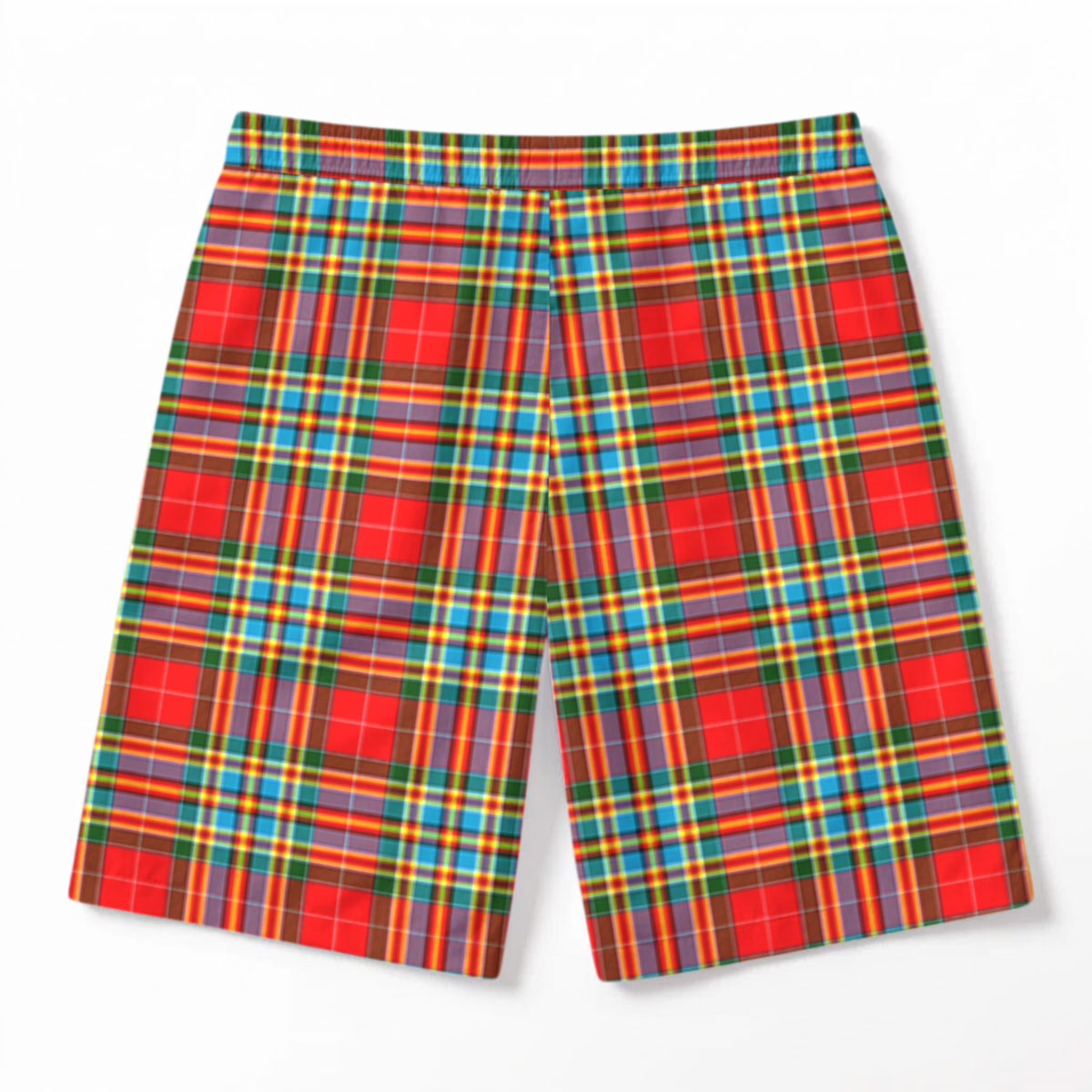 Chattan Tartan Crest Men's Beach Shorts