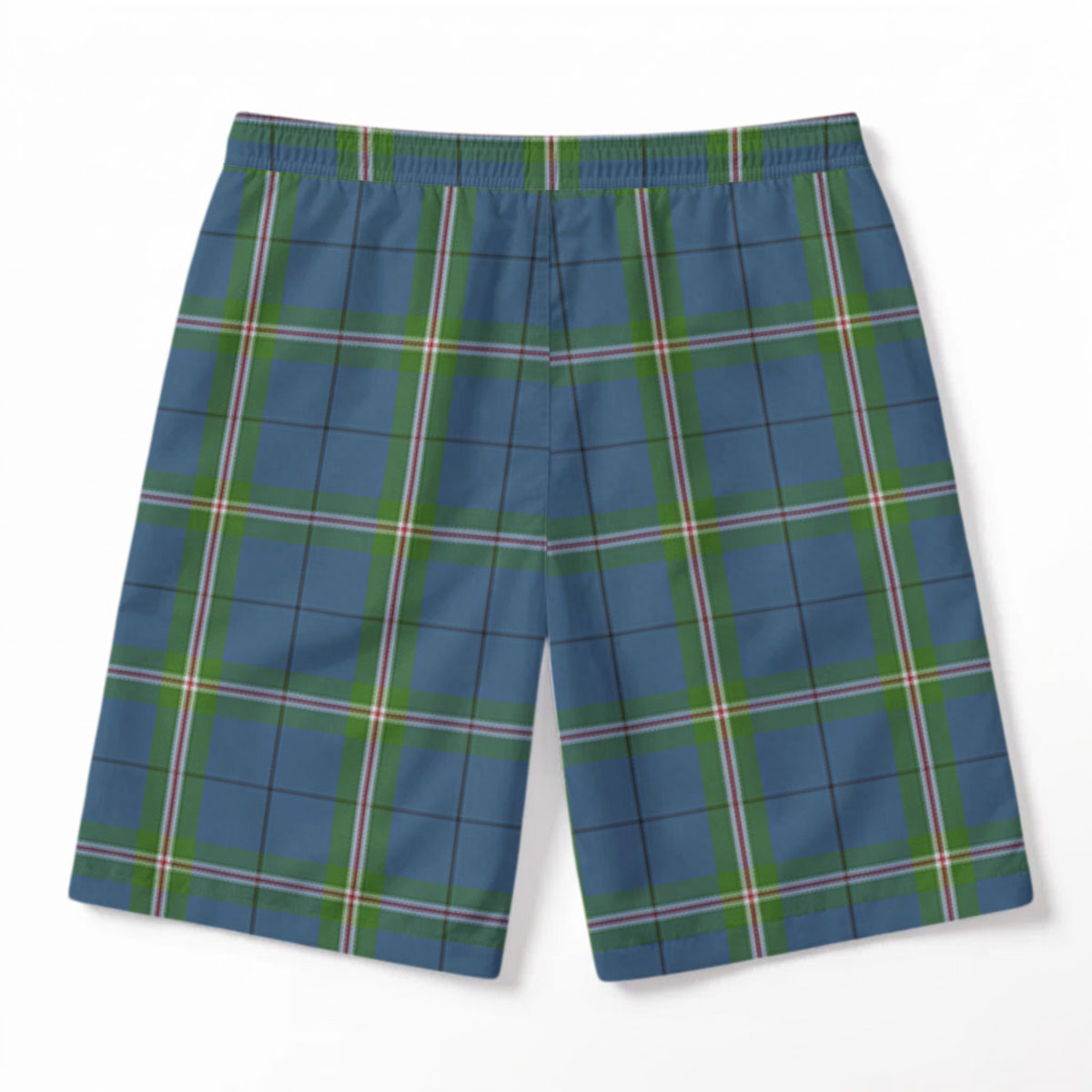 Clelland Tartan Crest Men's Beach Shorts
