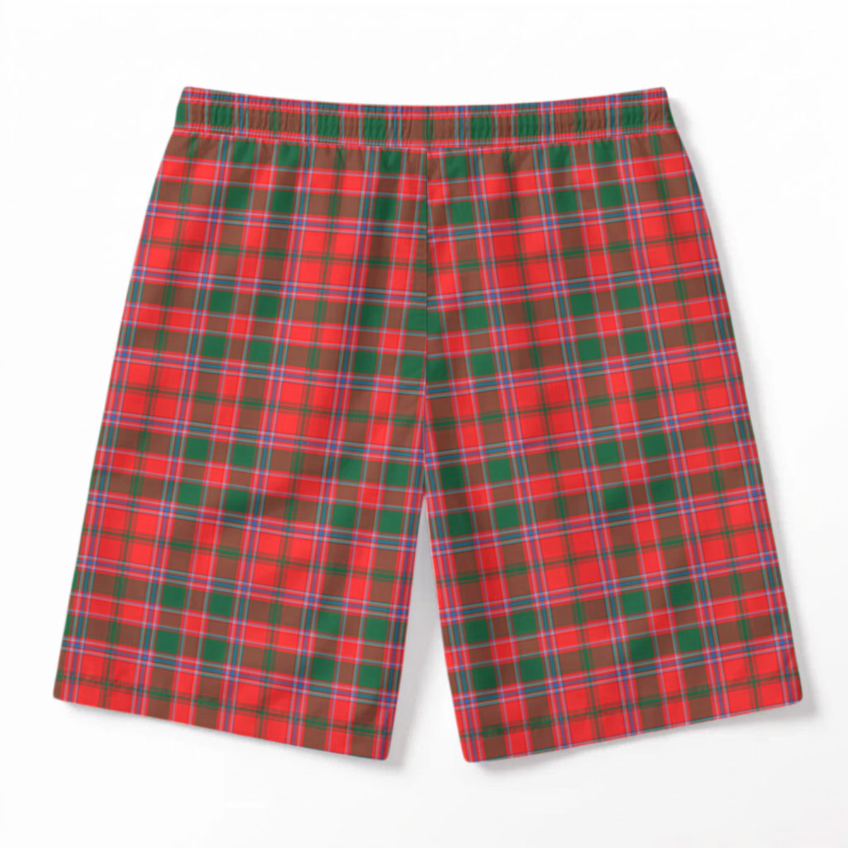 Dalziel Modern Tartan Crest Men's Beach Shorts