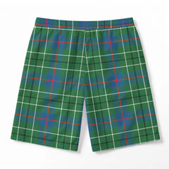 Duncan Ancient Tartan Crest Men's Beach Shorts