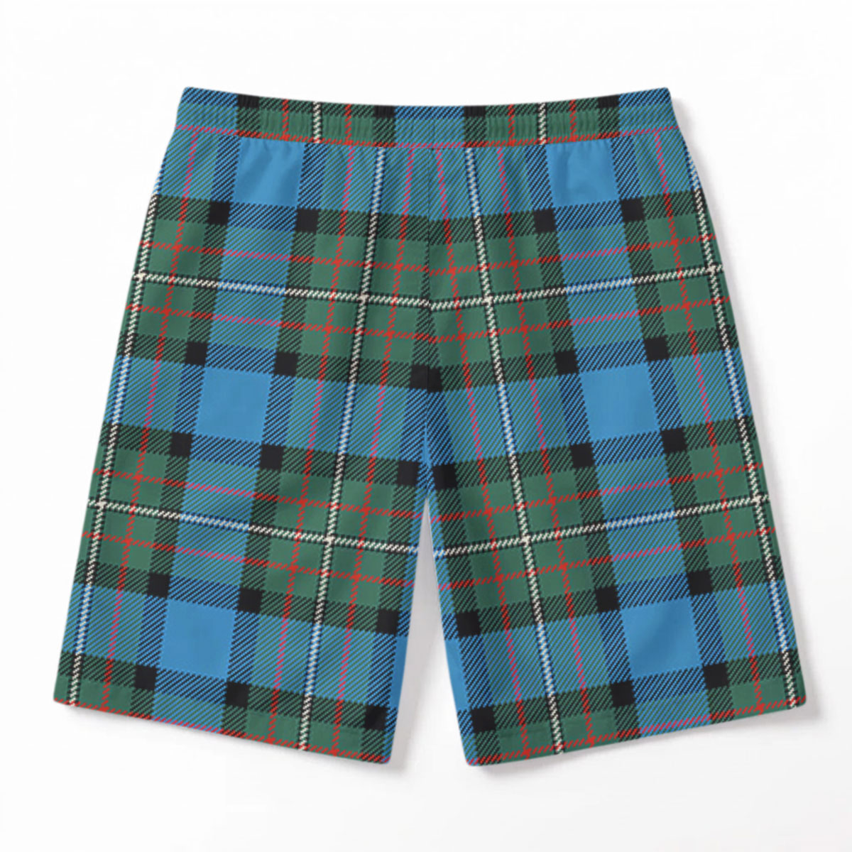 Fergusson Ancient Tartan Crest Men's Beach Shorts