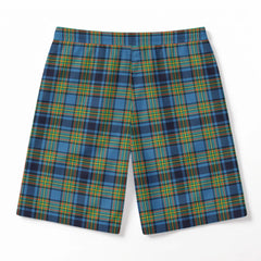 Gillies Ancient Tartan Crest Men's Beach Shorts
