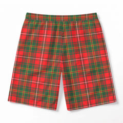 Hay Modern Tartan Crest Men's Beach Shorts