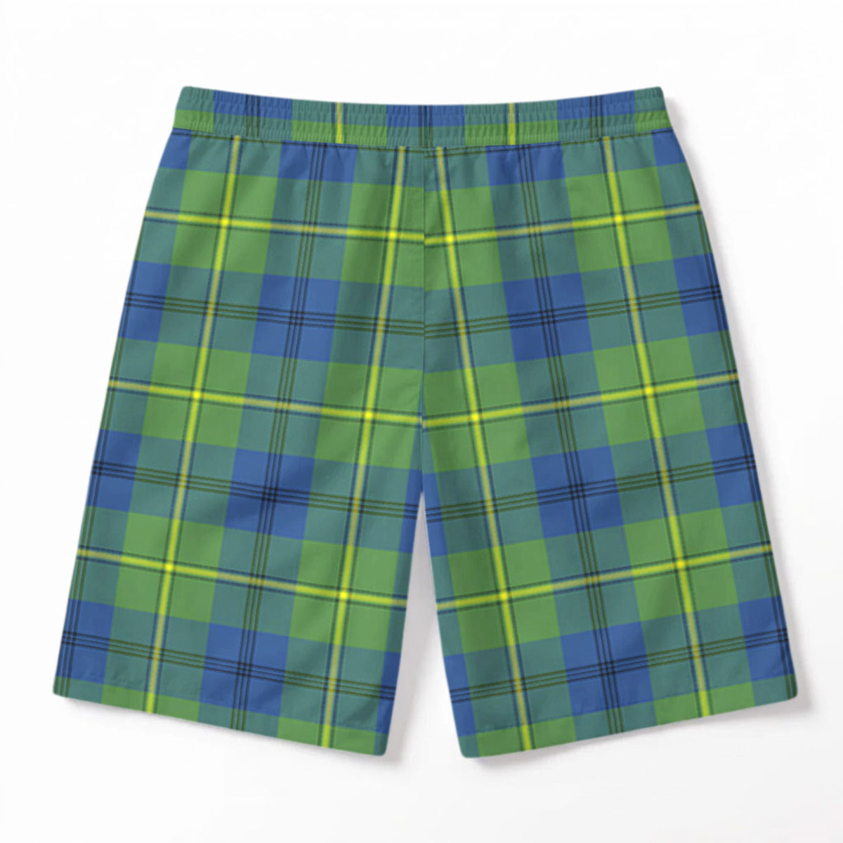 Johnson Ancient Tartan Crest Men's Beach Shorts