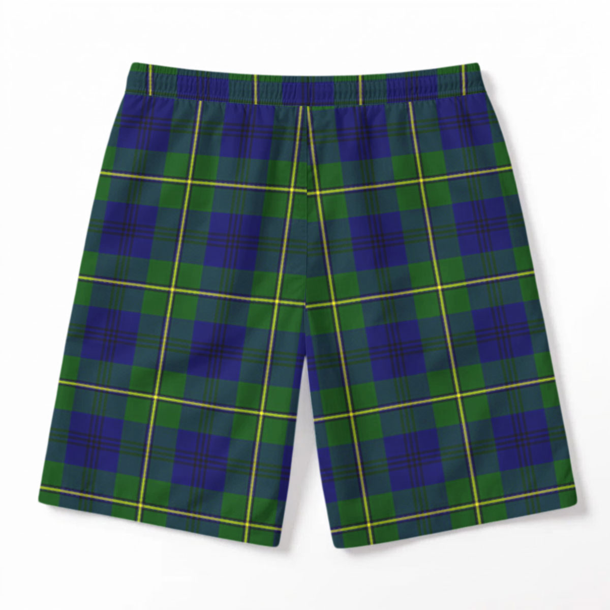 Johnstone Modern Tartan Crest Men's Beach Shorts