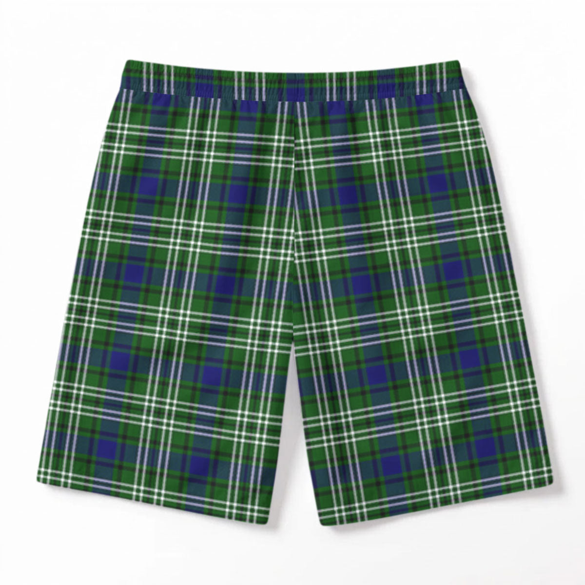 Learmonth Tartan Crest Men's Beach Shorts