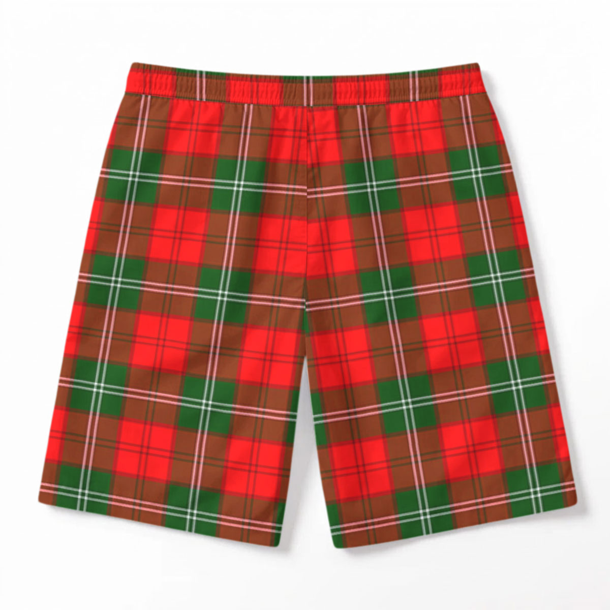 Lennox Tartan Crest Men's Beach Shorts