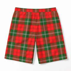 Lennox Tartan Crest Men's Beach Shorts