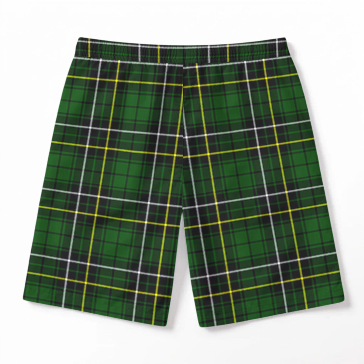 MacAlpine Modern Tartan Crest Men's Beach Shorts