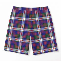 MacDonald Dress Modern Tartan Crest Men's Beach Shorts