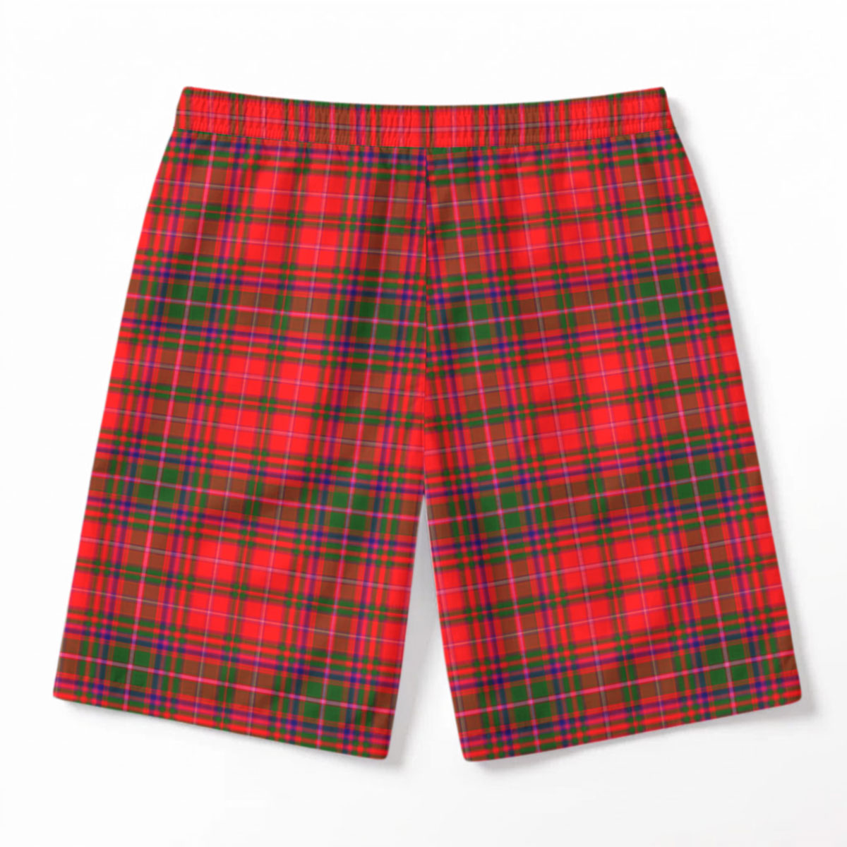 MacDougall Modern Tartan Crest Men's Beach Shorts