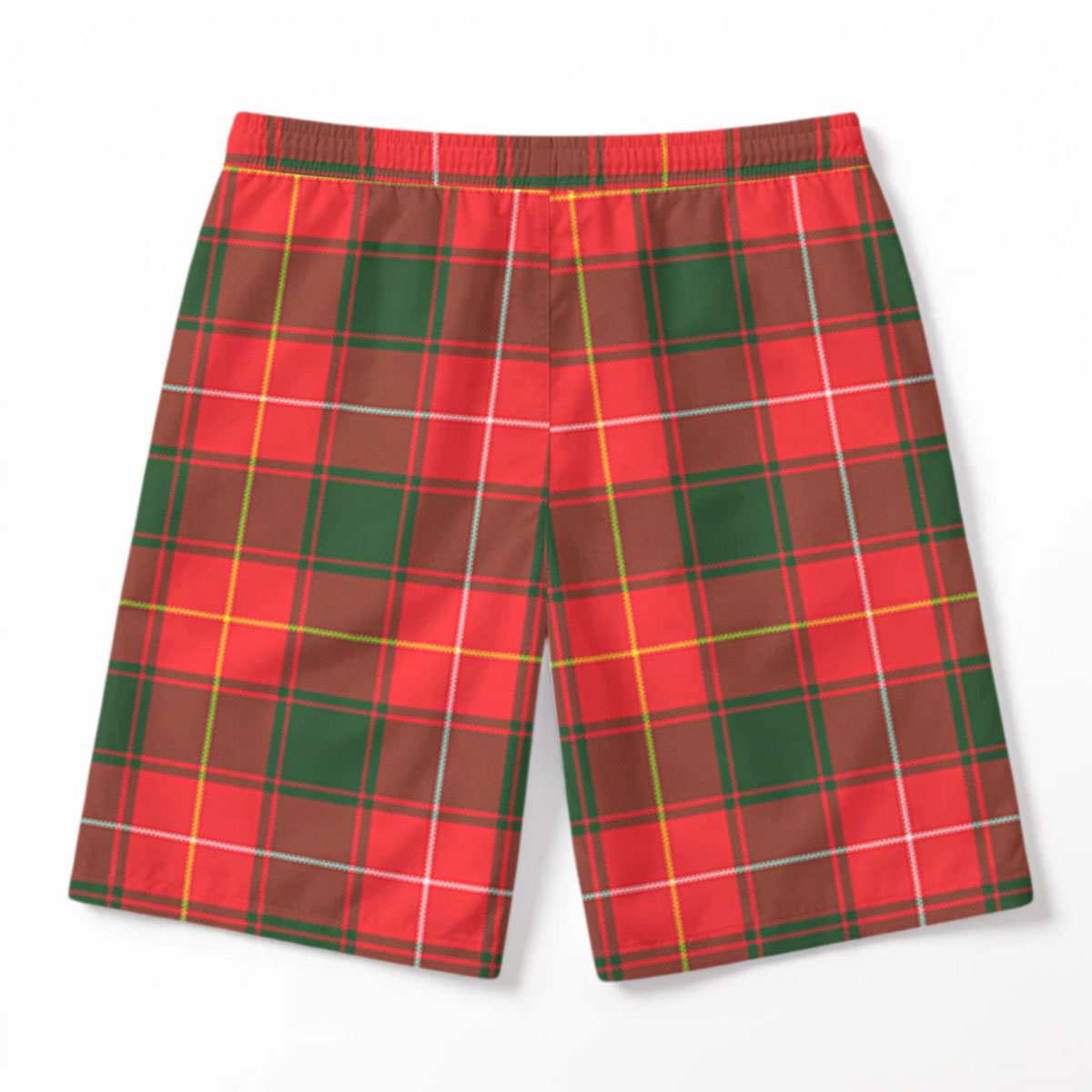 MacFie Tartan Crest Men's Beach Shorts