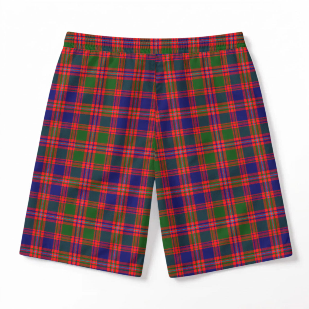 MacIntyre Modern Tartan Crest Men's Beach Shorts