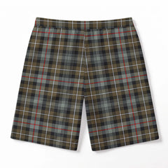 MacKenzie Weathered Tartan Crest Men's Beach Shorts