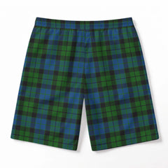 MacKie Tartan Crest Men's Beach Shorts