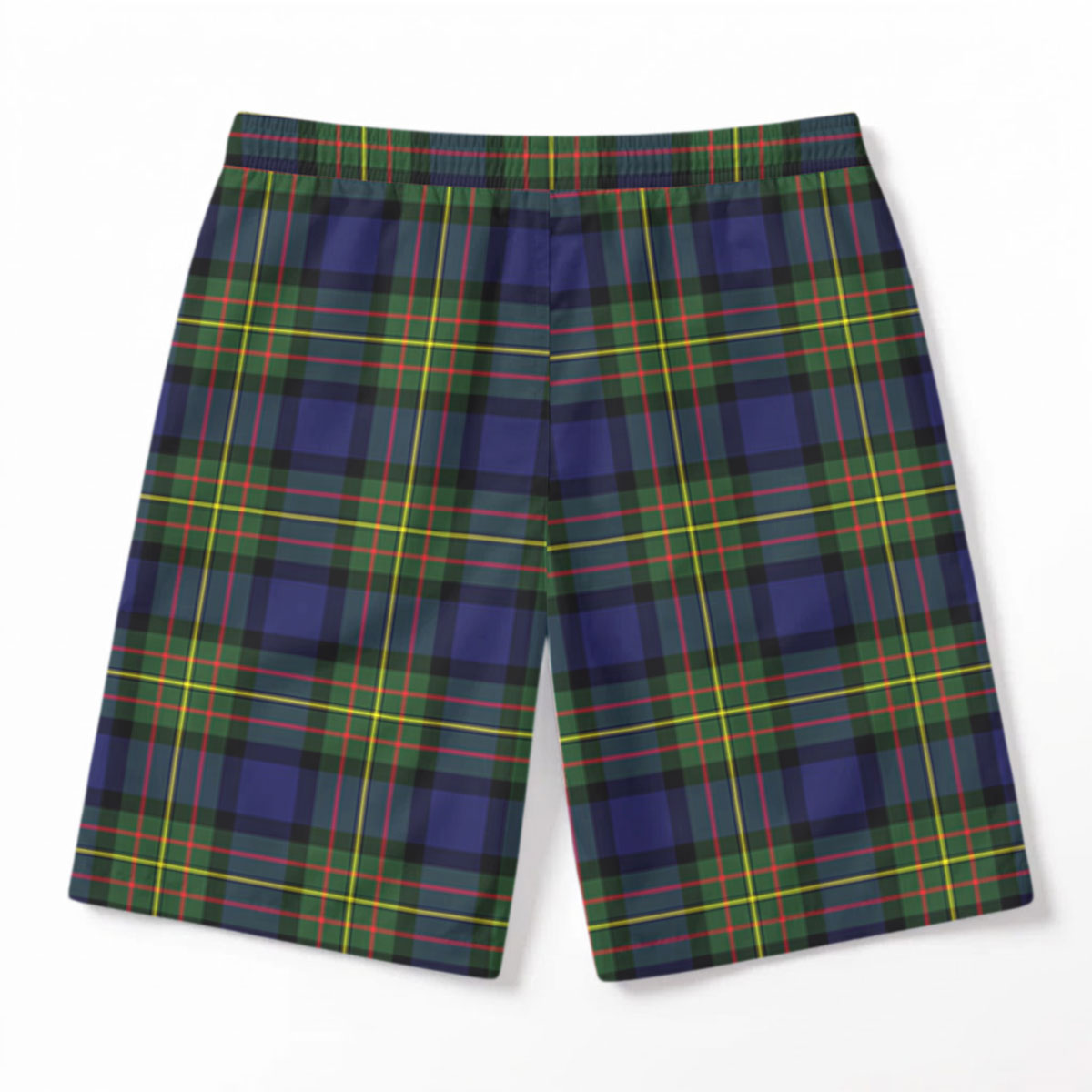 MacLaren Modern Tartan Crest Men's Beach Shorts