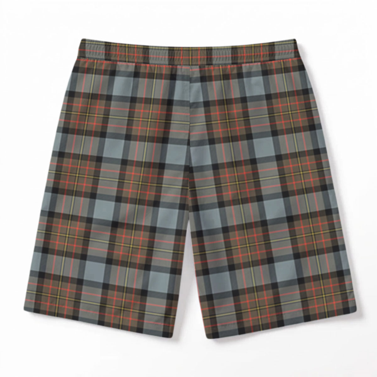 MacLaren Weathered Tartan Crest Men's Beach Shorts