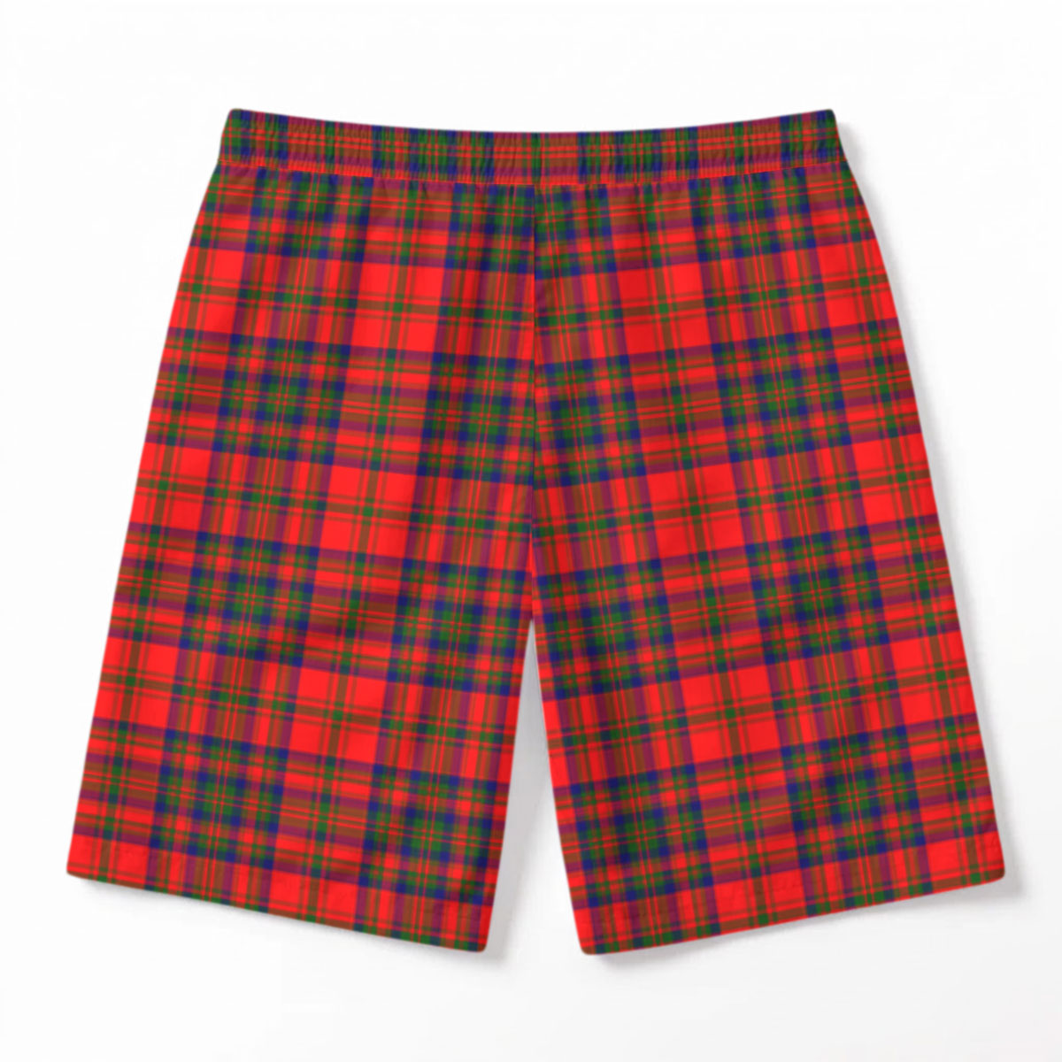 Matheson Modern Tartan Crest Men's Beach Shorts
