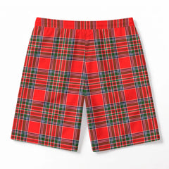 McBain Tartan Crest Men's Beach Shorts