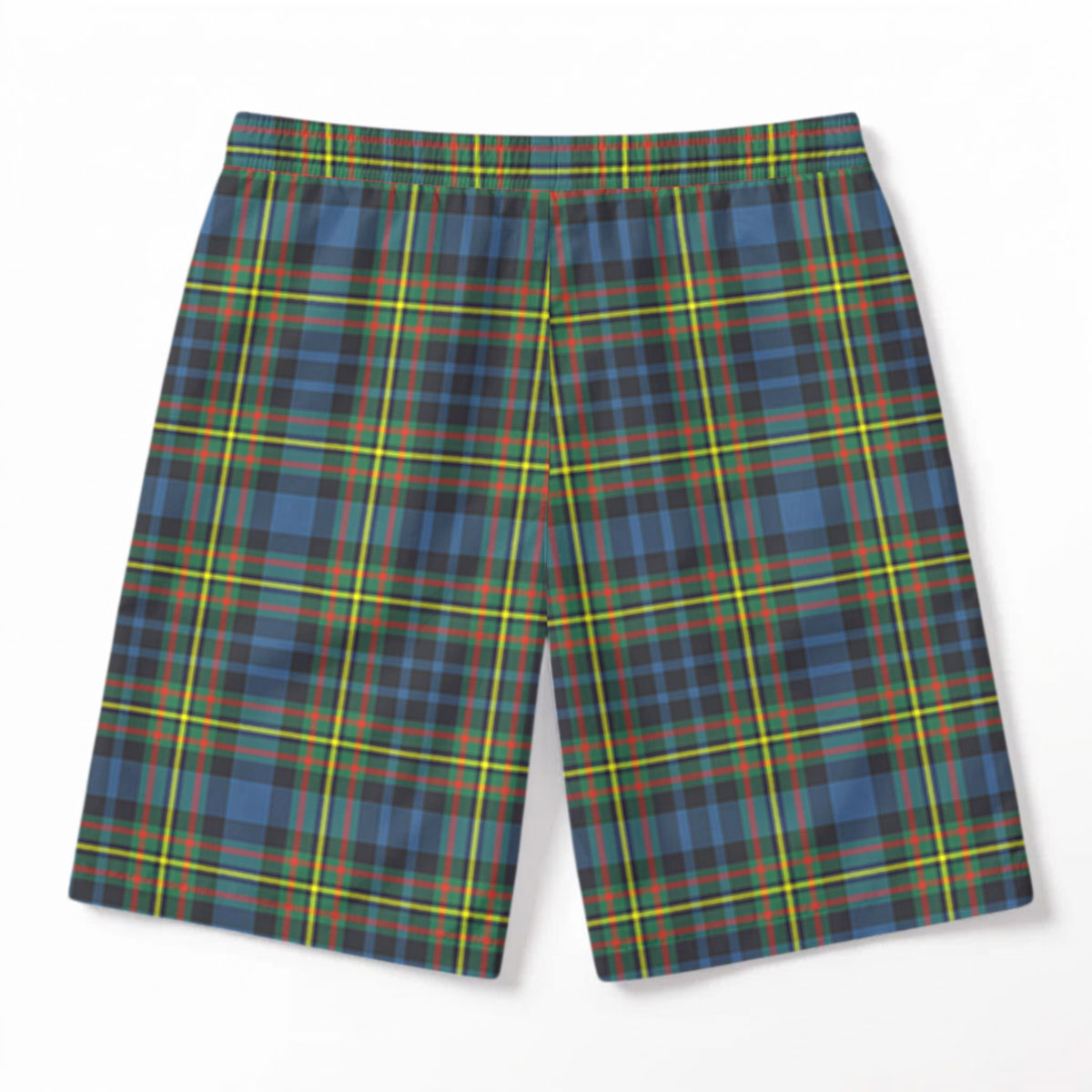 McClellan Ancient Tartan Crest Men's Beach Shorts