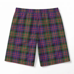 McDonald Modern Tartan Crest Men's Beach Shorts