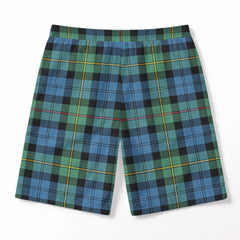 McEwan Ancient Tartan Crest Men's Beach Shorts