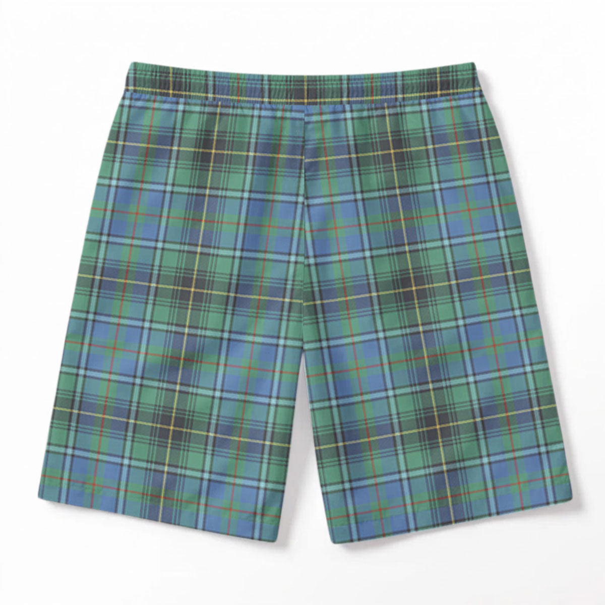 McInnes Ancient Tartan Crest Men's Beach Shorts