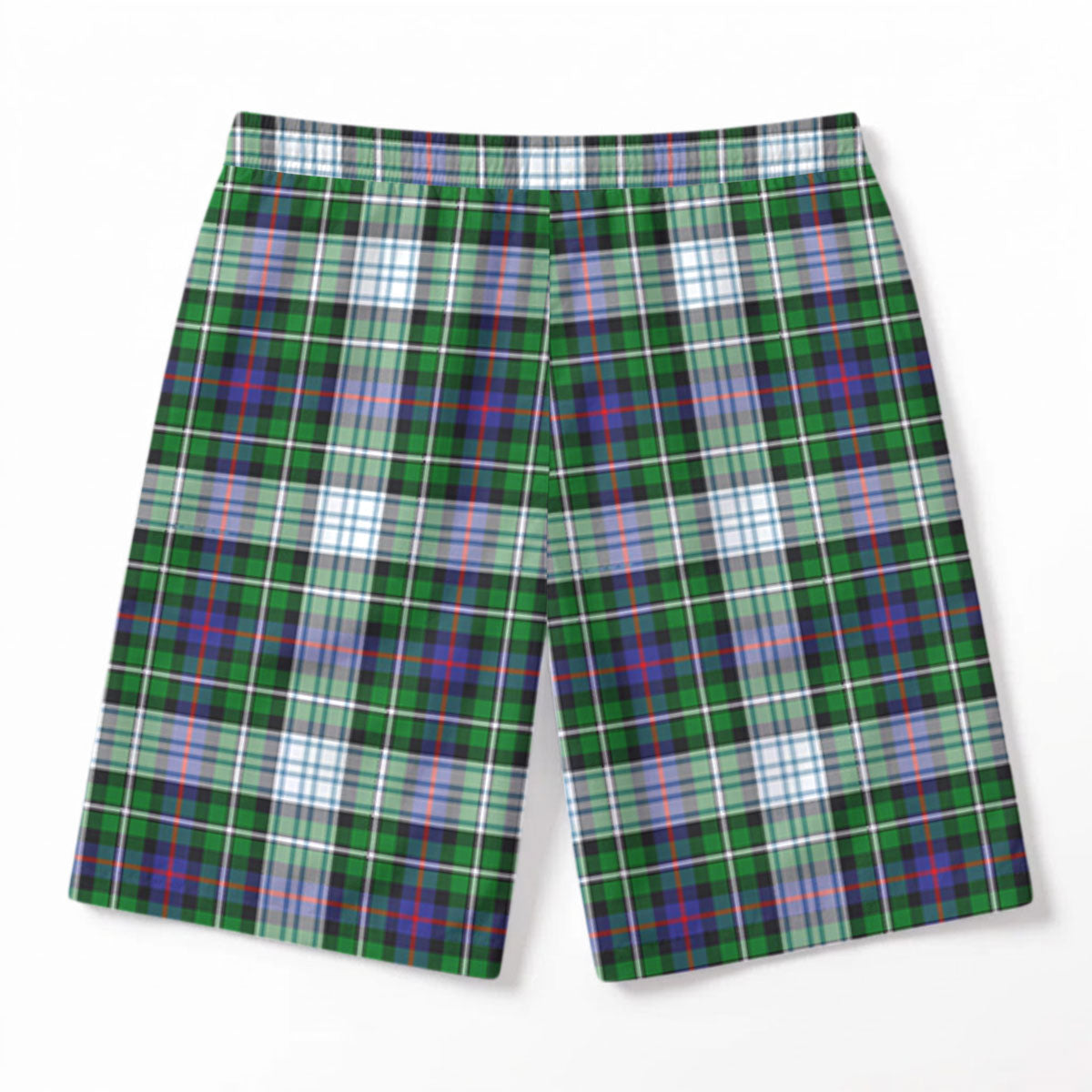 McKenzie Dress Modern Tartan Crest Men's Beach Shorts